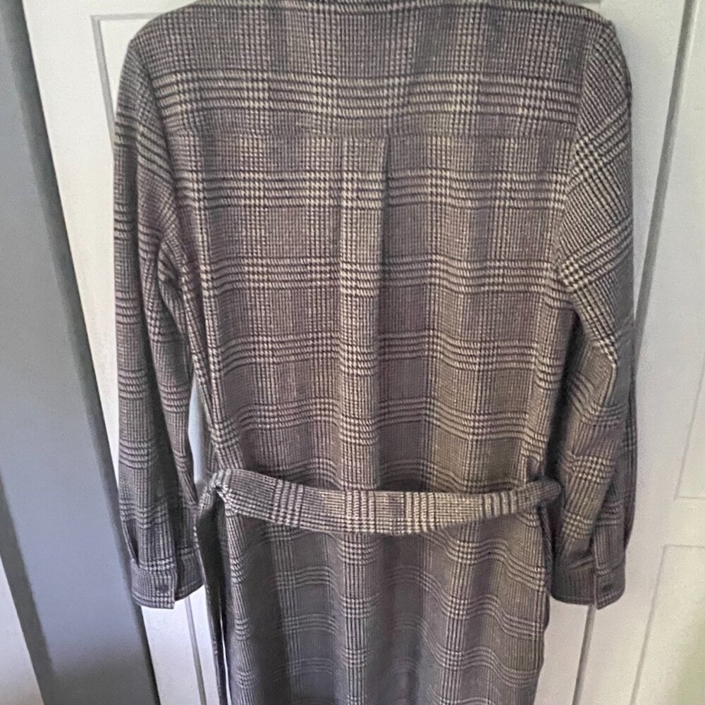 Dress - Lands' End Medium (10-12) Glen Plaid (navy and brown) - Picture 2 of 2